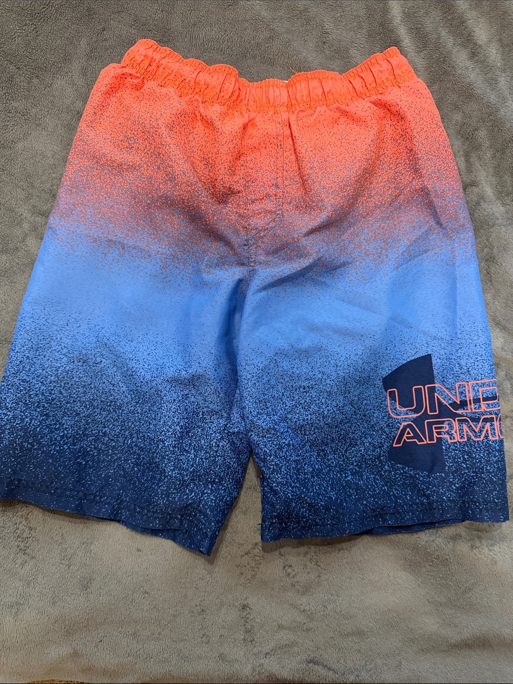 Under Armour Kids Coral-Blue Gradient Swim Trunks
